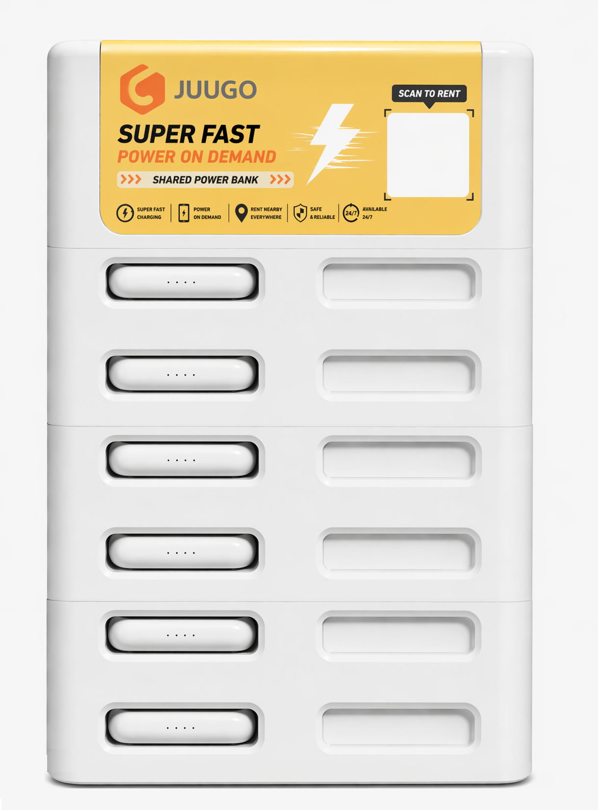 12-Port Desktop White